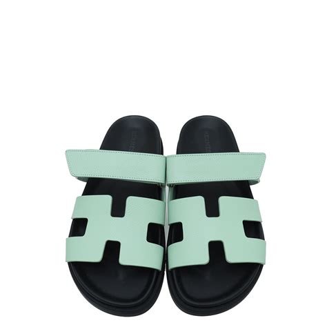 Hermes Chypre Sandal in Vert Jade size 37 .